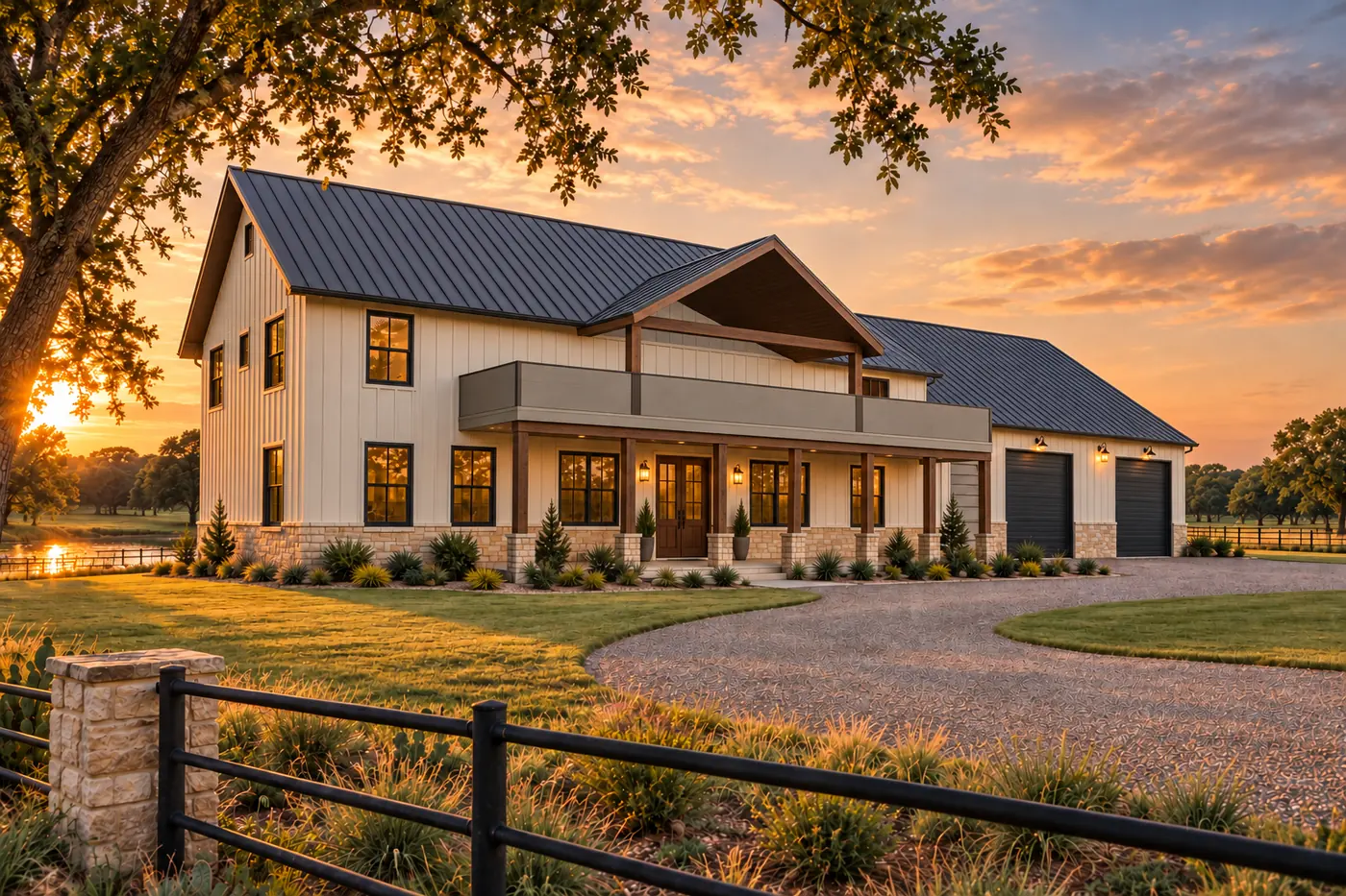 The Brazos Estate: hero exterior, concept rendering